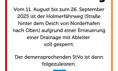 Aushang Baustelle