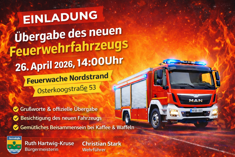 Übergabe des neuen Feuerwehrfahrzeugs